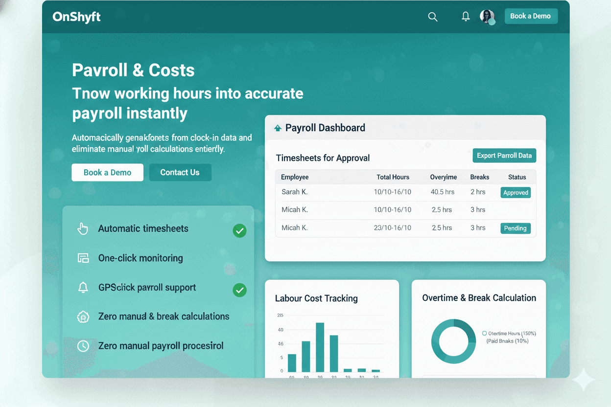 Turn working hours into accurate payroll instantly
