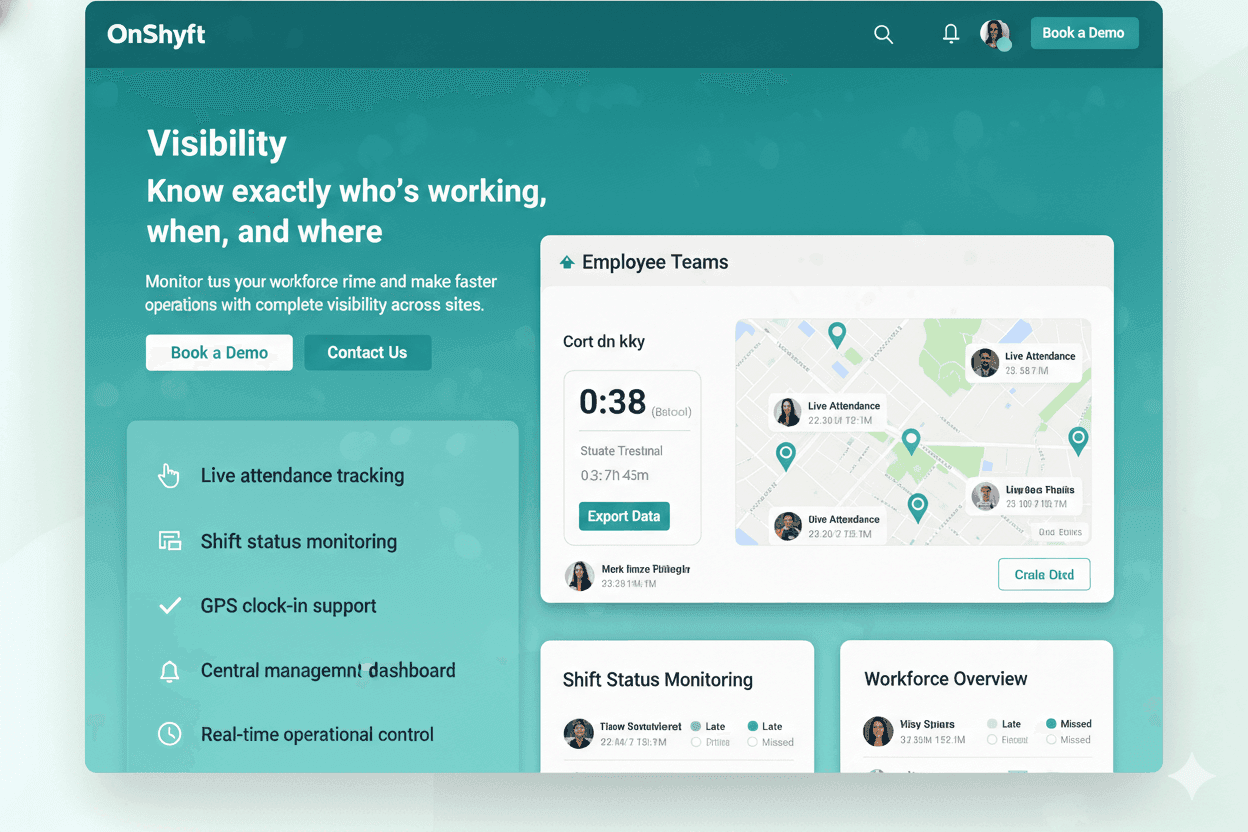 Know exactly who's working, when, and where